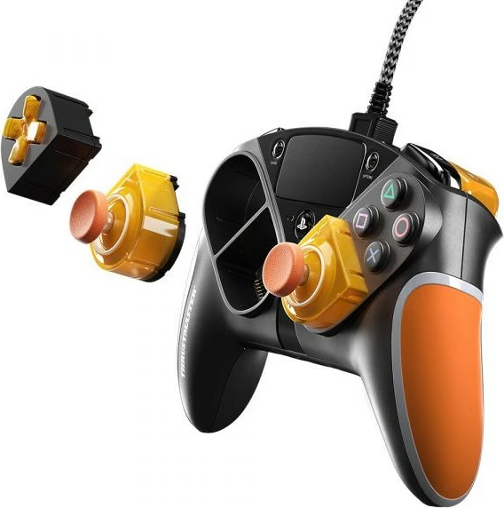 Gamepad modular Thrustmaster eSwap X LED Orange Crystal për Xbox/PC, pjesë portokalli