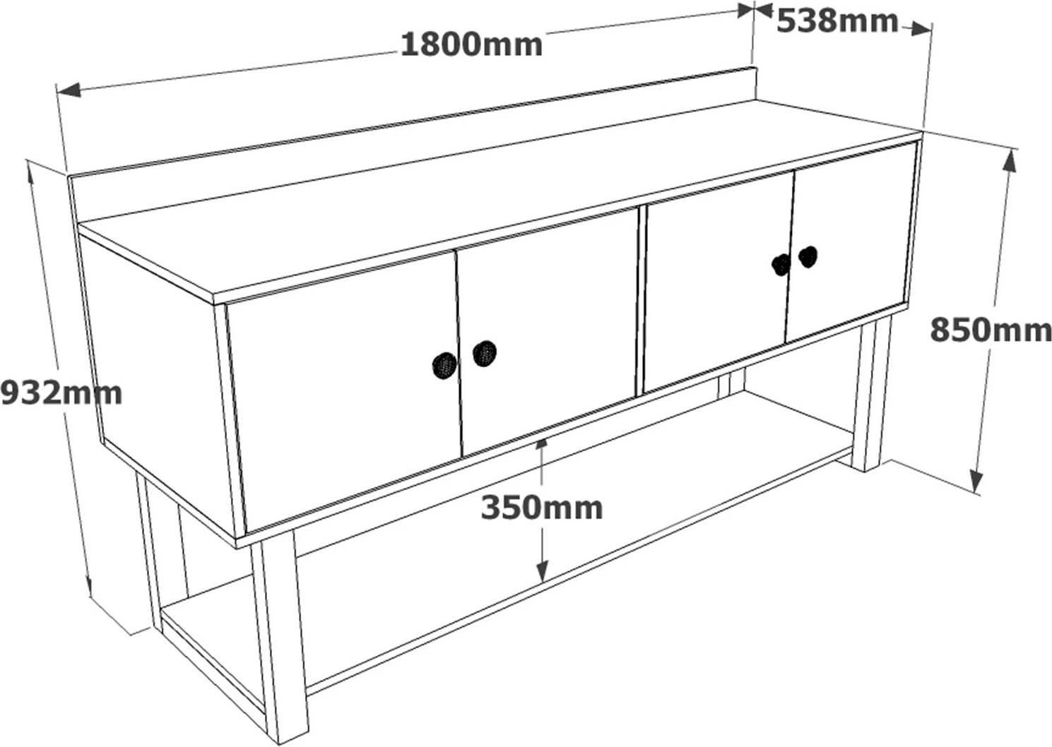 Set mobiljesh për zyre Skye Decor, Mn09-Ba