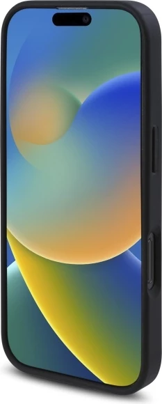 Mbështjellës Guess GUHMP16XP4ROPEMCK për iPhone 16 Pro Max 6.9", hardcase, MagSafe, zi