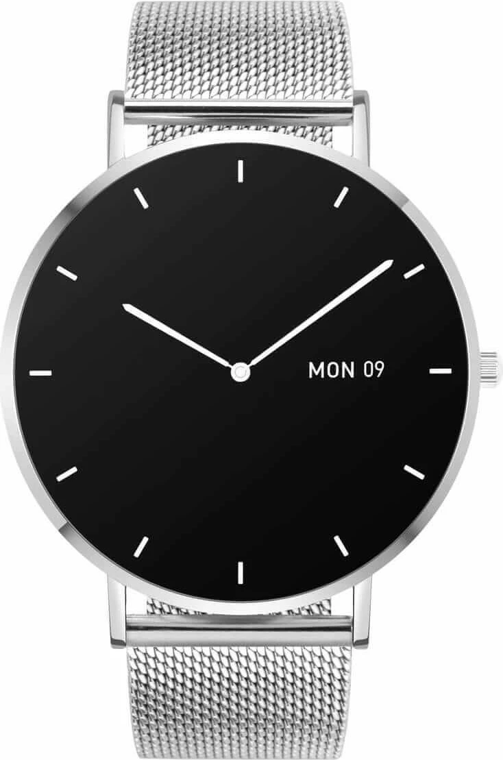 Smartwatch Garett Verona Silver-Steel, 1.3" AMOLED, IP67, Argjendtë