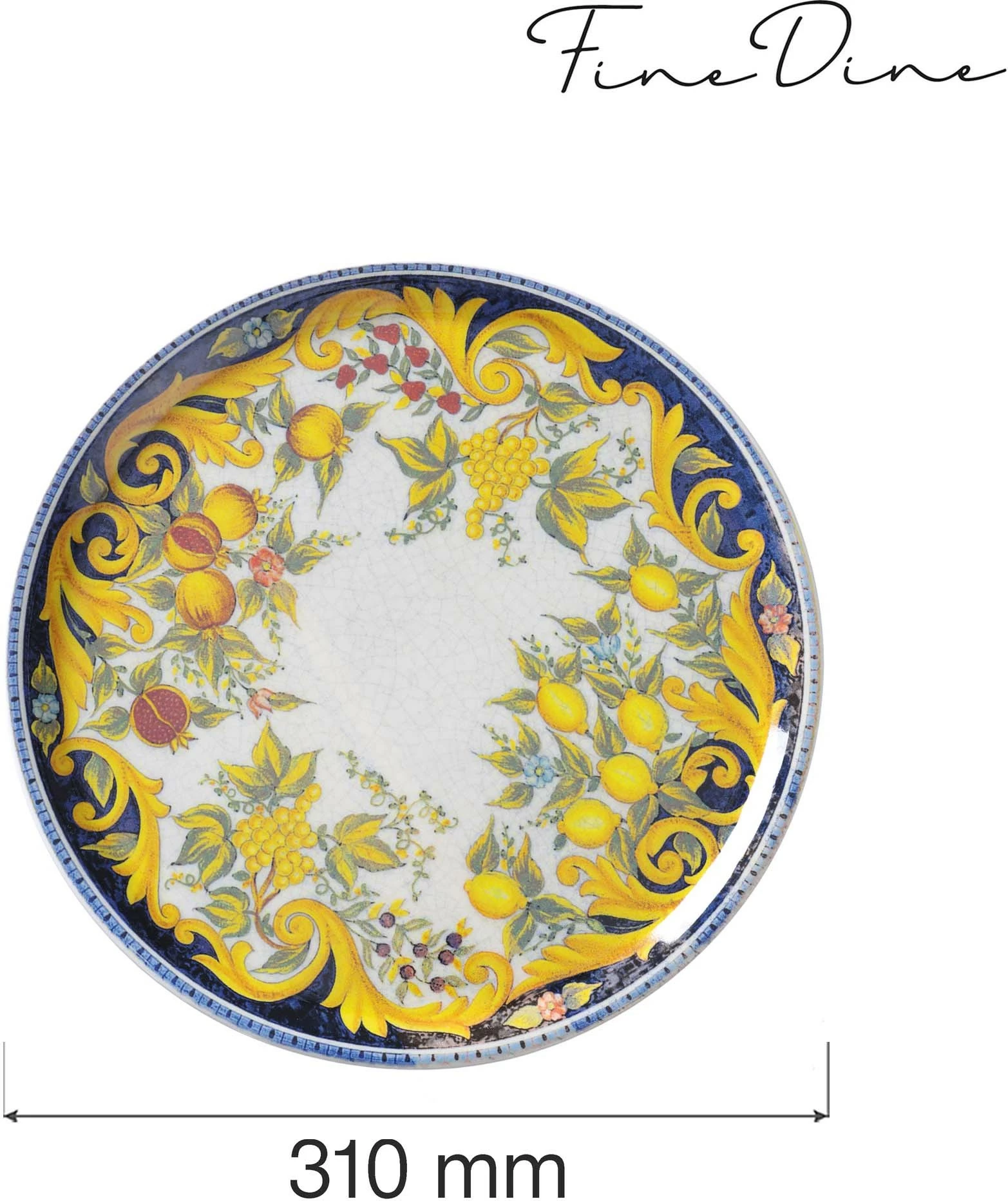 Pjatë pice Fine Dine Speciale Tuscany Ø31 cm porcelan, set 6 copë