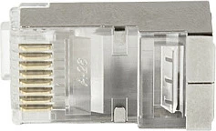 Konektor RJ45 LogiLink Cat6 STP pass-through, 50 copë