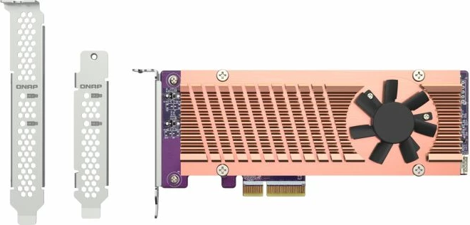 kartelë zgjerimi PCIe QNAP QM2-2P-344A, 2x M.2 NVMe 22110/2280, PCIe Gen3 x4