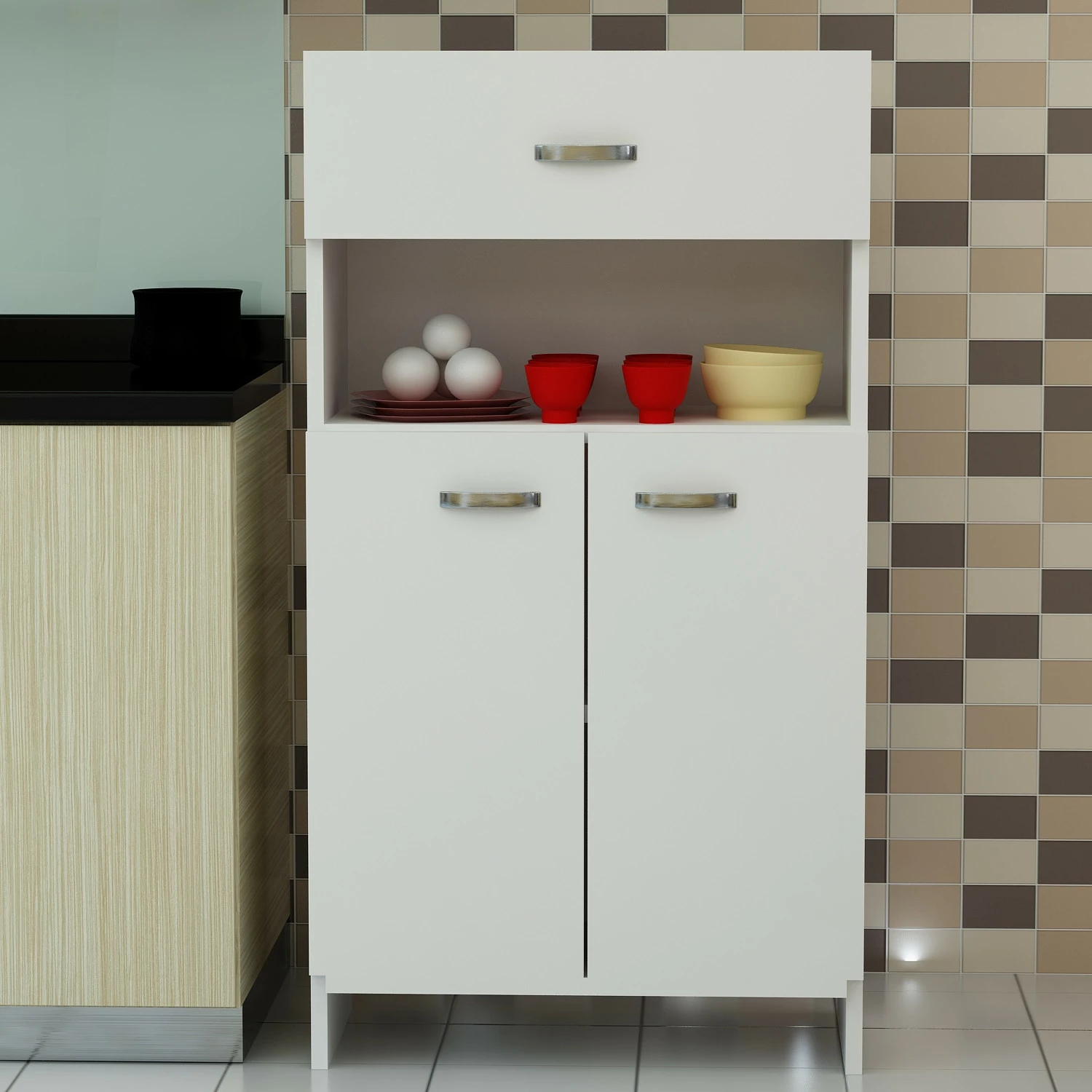 Dollap multifunksional Hanah Home, Anı, i bardhë