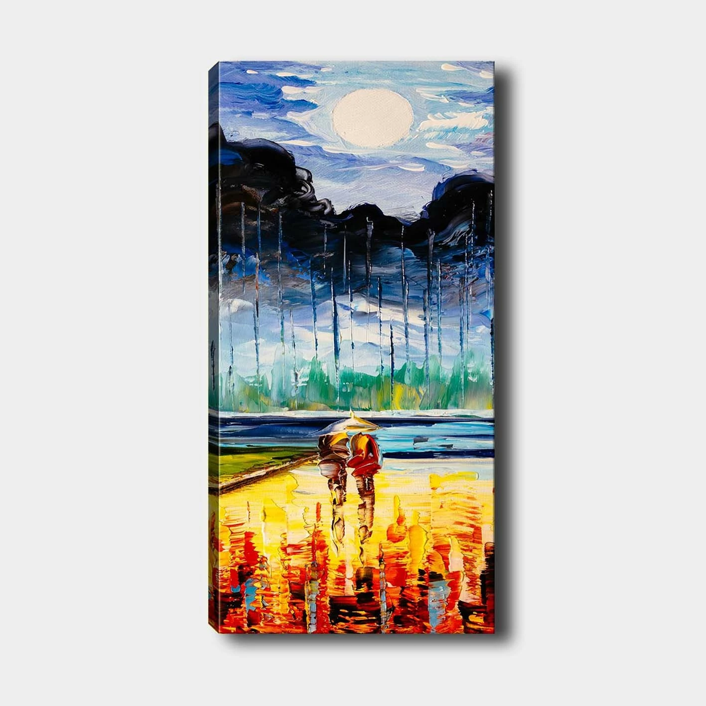 Pikturë dekorative në kanavacë, shumëngjyrëshe, DKY2613776050_50120, 50x120cm