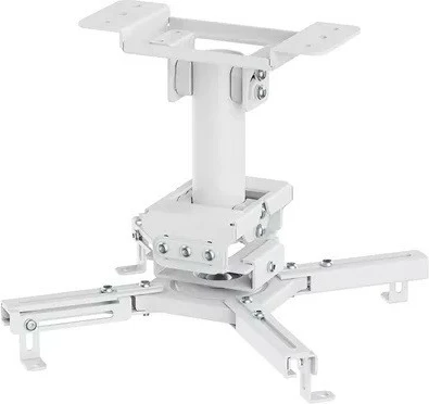 Mbajtëse tavanore për projektor Neomounts CL25-530WH1, h 25.5 cm, max 45 kg, me menaxhim kabllosh, e bardhë