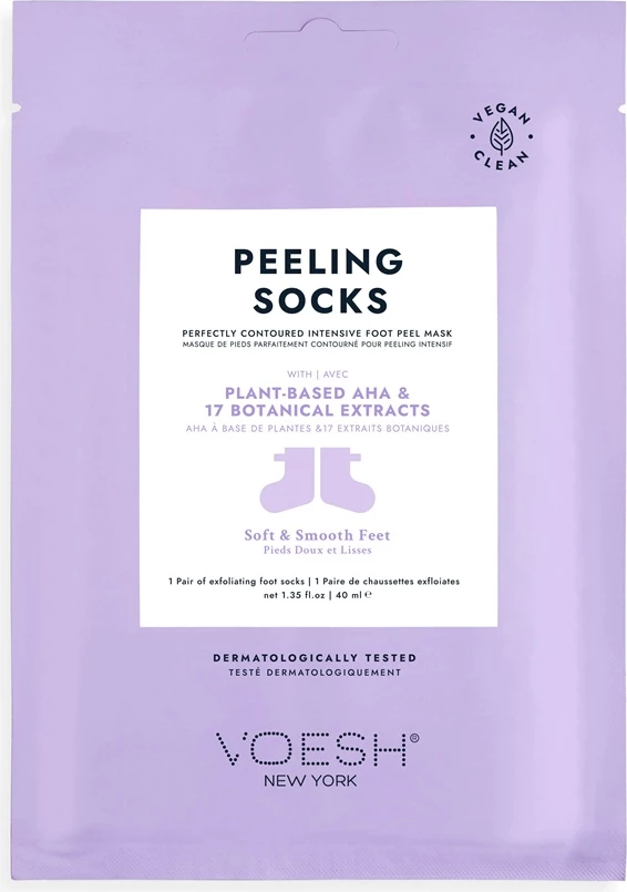 Çorape peeling për këmbë VOESH me ekstrakt livandoje për femra, 1 palë