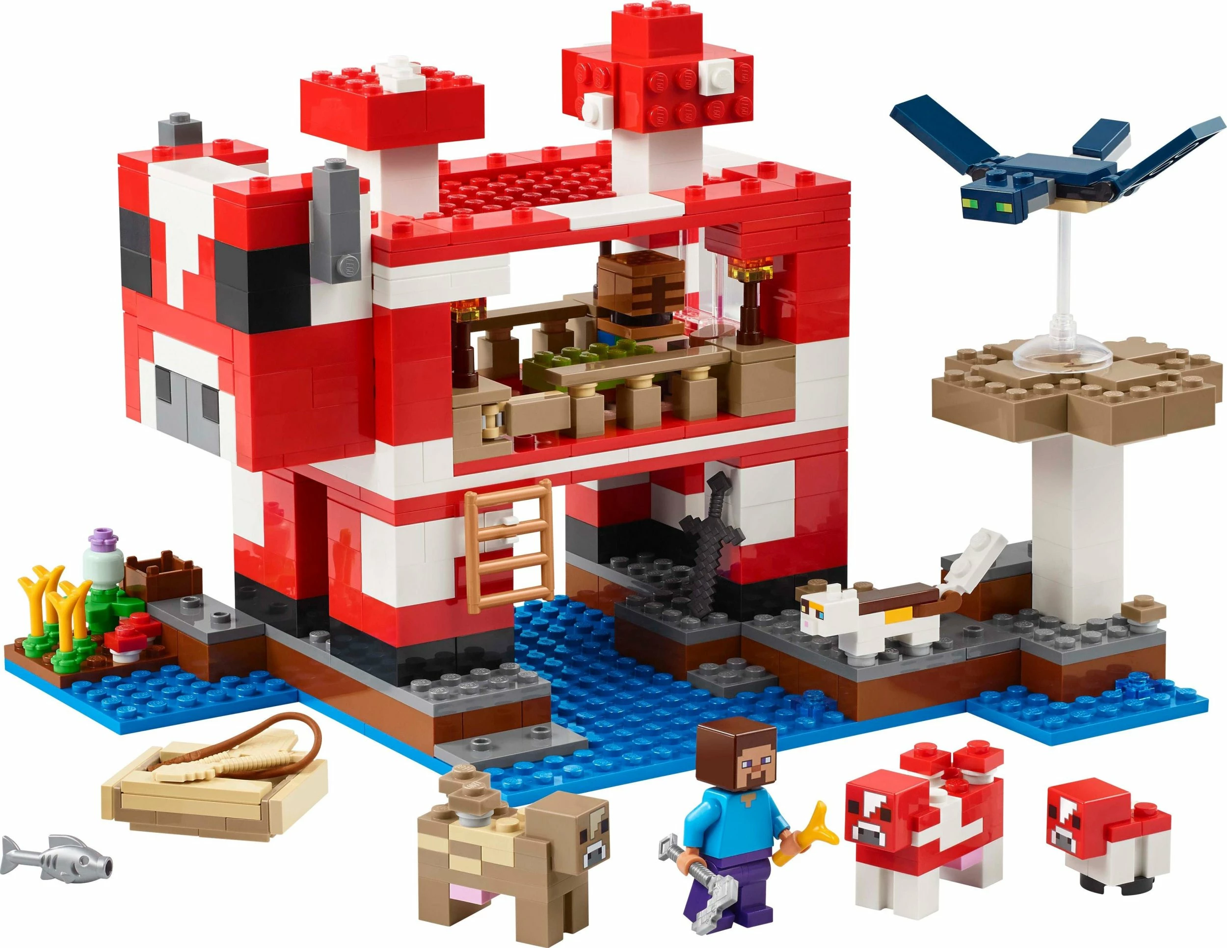 Set LEGO Minecraft LEGO 21270 The Mushroom Cow House, 500 copë, 8+