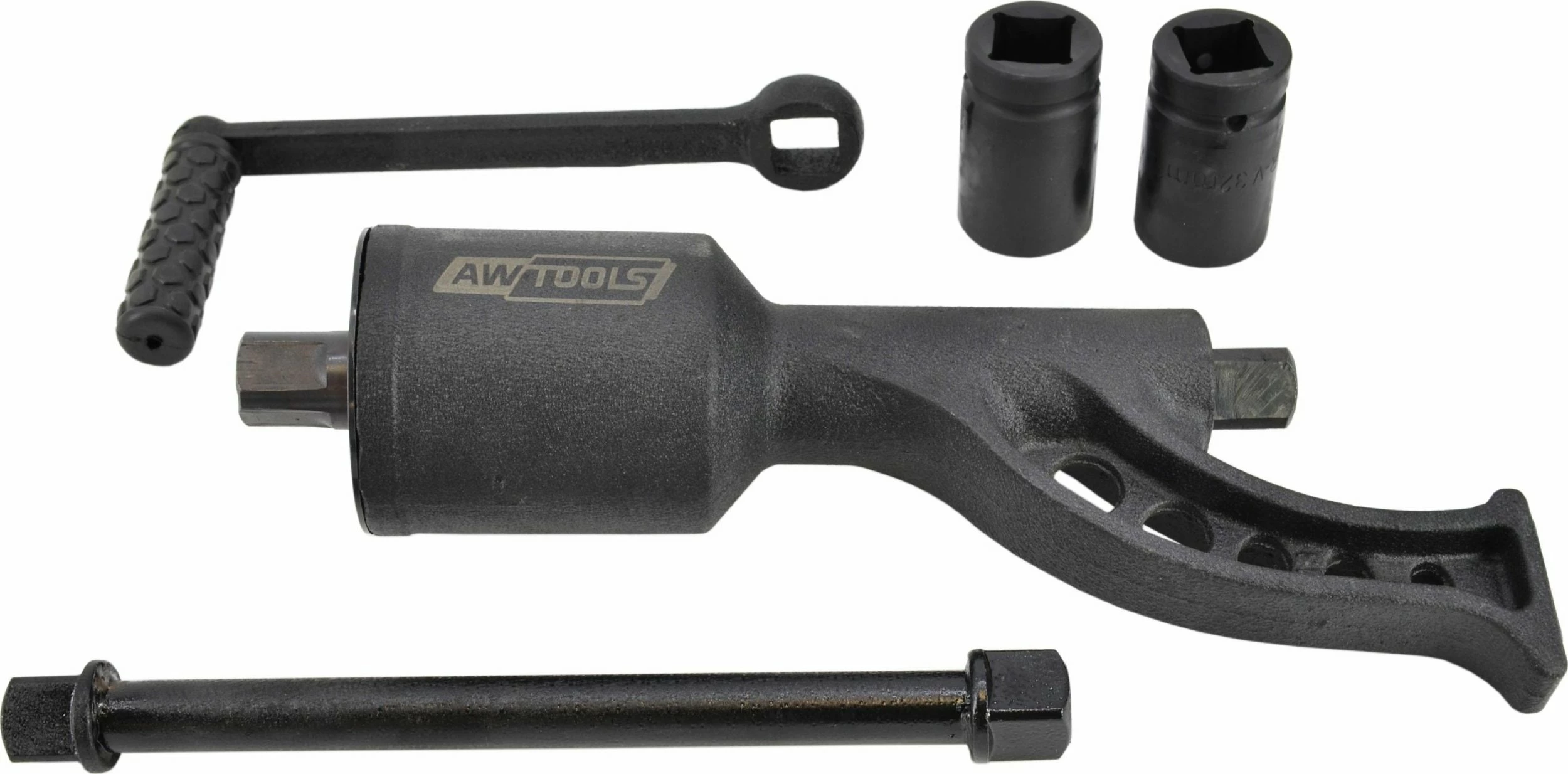 Çelës momenti me reduktor AWTools AW39300 7500Nm 1\" me soketa 32/33mm, set me valixhe