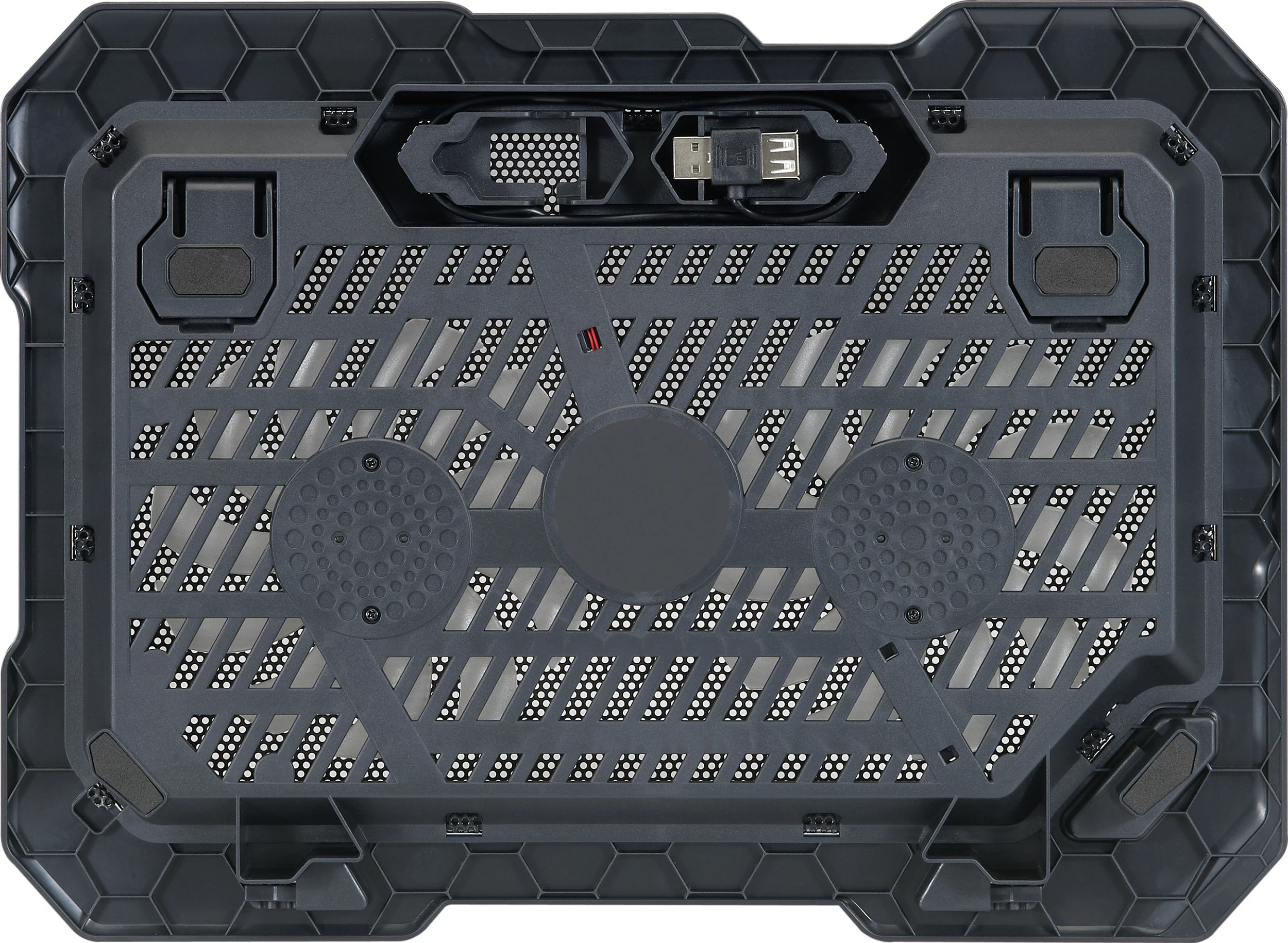 Mbajtëse ftohëse Conceptronic 2-Fan, USB-A 2.0, për laptop 15.6 inç, e zezë