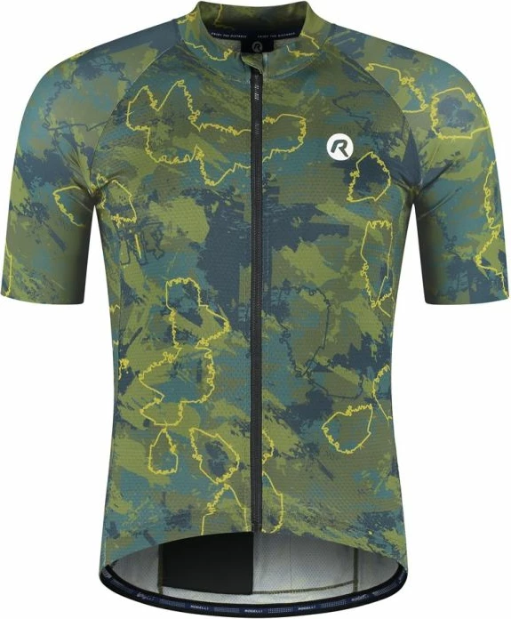 Maicë sportive Rogelli për meshkuj, e gjelbër/blu