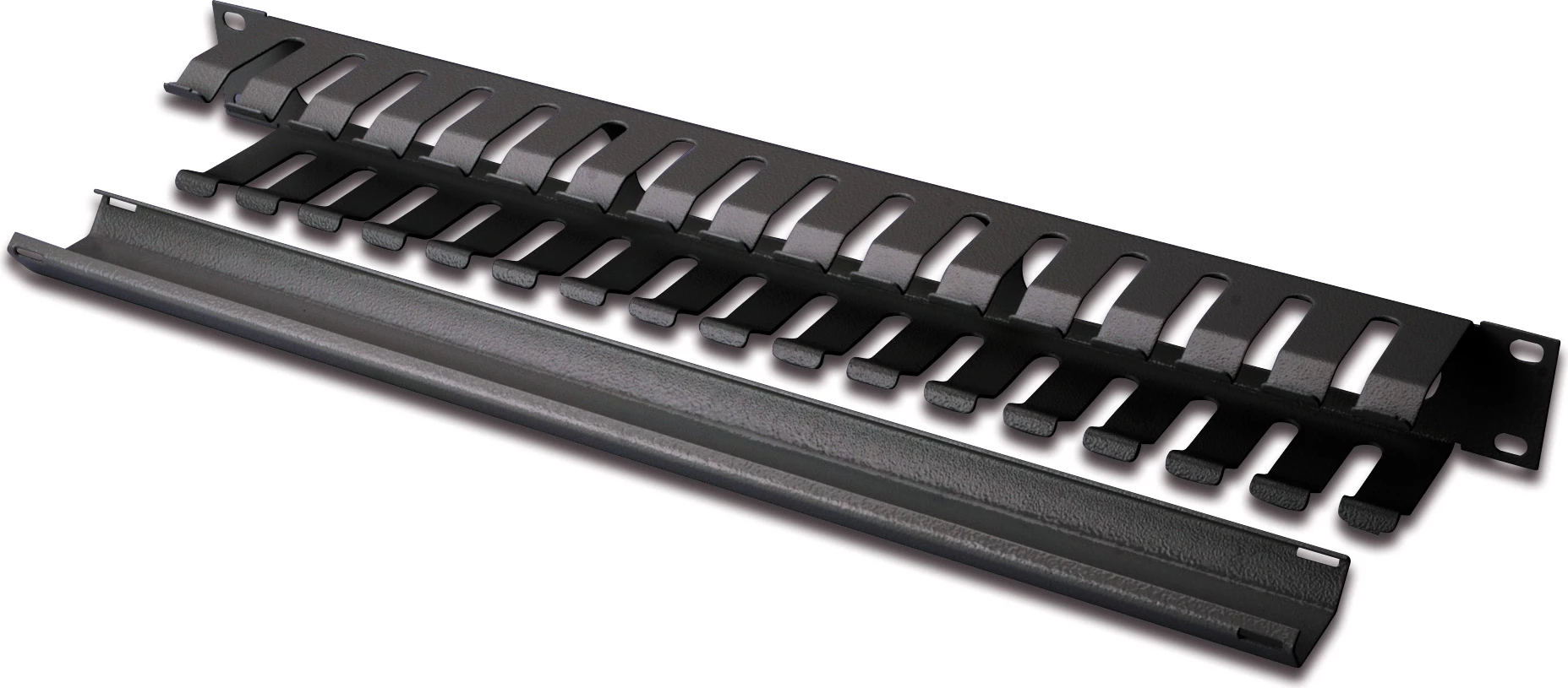 DIGITUS Panel menaxhimi kabllosh me kapak të heqshëm për kabina 483 mm (19”), 1U