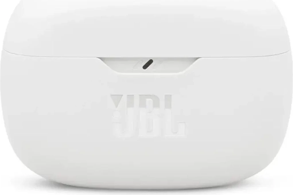Kufje JBL Vibe Beam 2 (MPN 24220), Bluetooth, 8 mm, ANC, me kuti karikimi, të bardha
