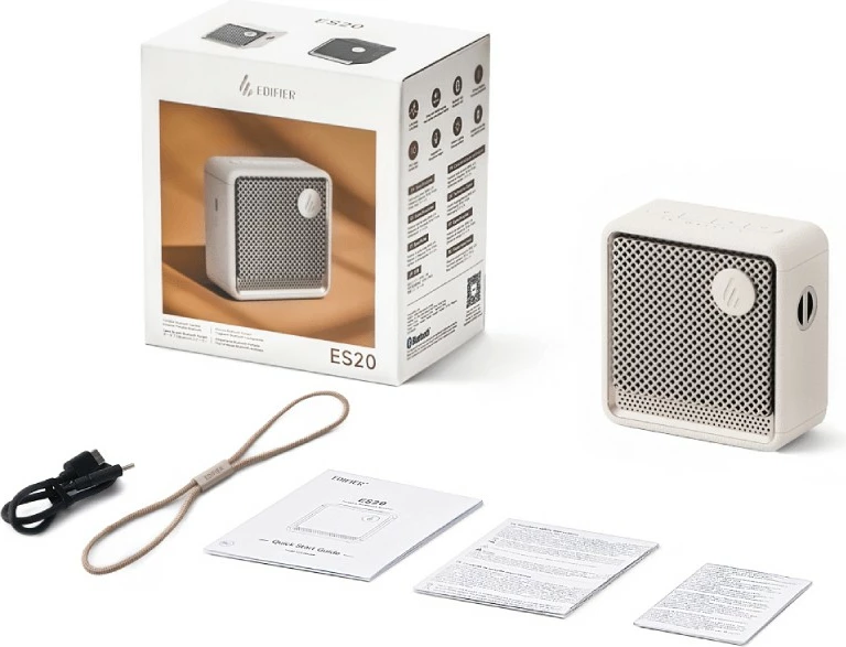 Altoparlant Bluetooth Edifier ES20 TCODE, 15 orë, IP67, i bardhë