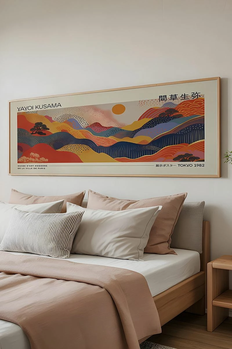 Pikturë dekorative me kornizë, Wallity, Artsmdfyty22-3370, shumëngjyrëshe, 33x70cm