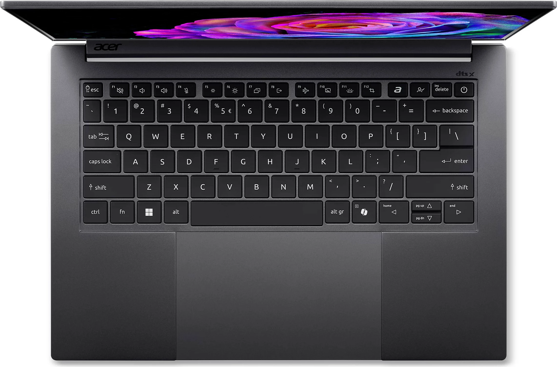 Laptop Acer Swift SFX14-73G-975F, Core Ultra 9, 32GB RAM, 2TB SSD, 14.5" OLED Touch, RTX 5070, Windows 11 Home, Titanium Grey