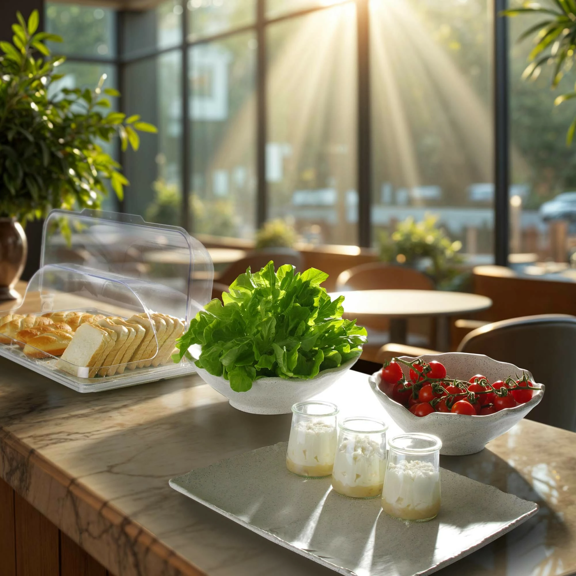 Tabaka servirjeje melamine, Fine Dine Rock, GN 1/1 530x325mm, bezhë