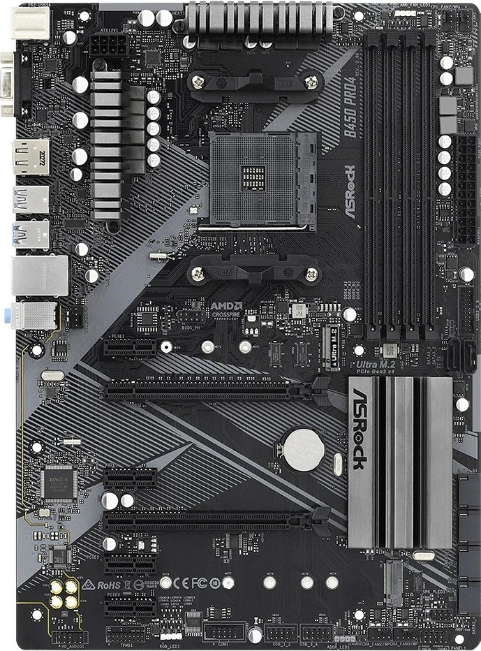 Pllakë amë Asrock ATX B450, 64GB 