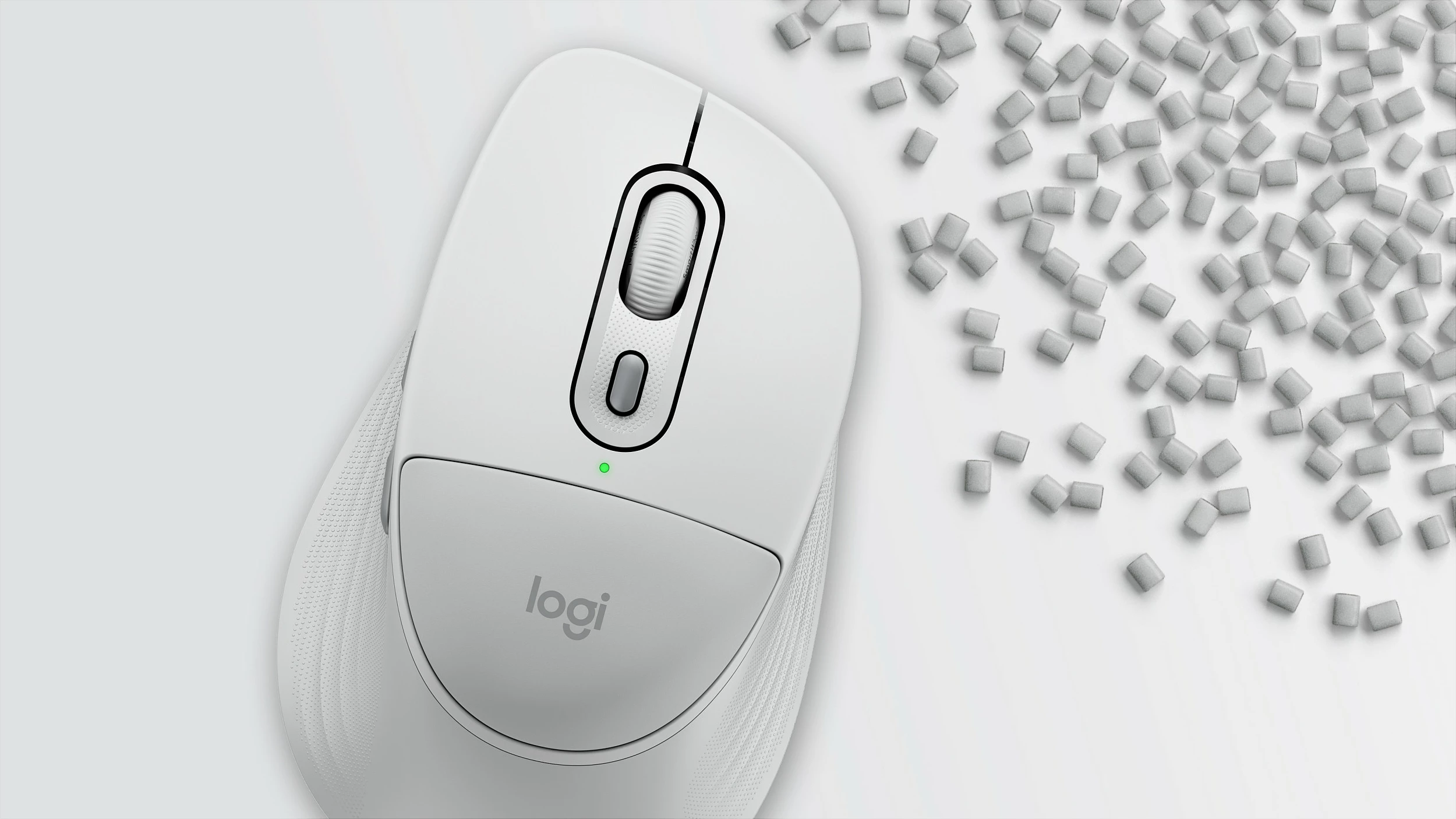 Maus Logitech M850, wireless, off-white