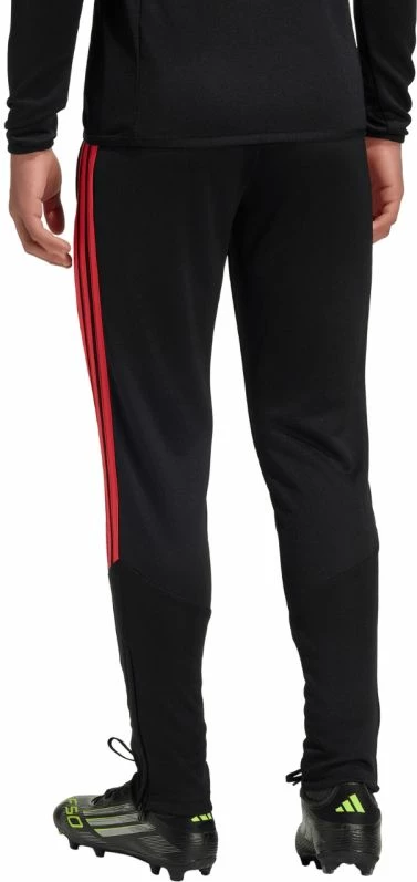 Pantallona sportive për fëmijë adidas, të kuqe e të zeza [Madhësia: 164 cm]