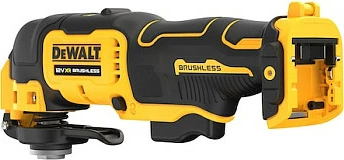 Multitool oscilues DeWALT DCS353NT-XJ, brushless, me bateri, me dritë, me pllakë lëmimi, i zi/verdhe