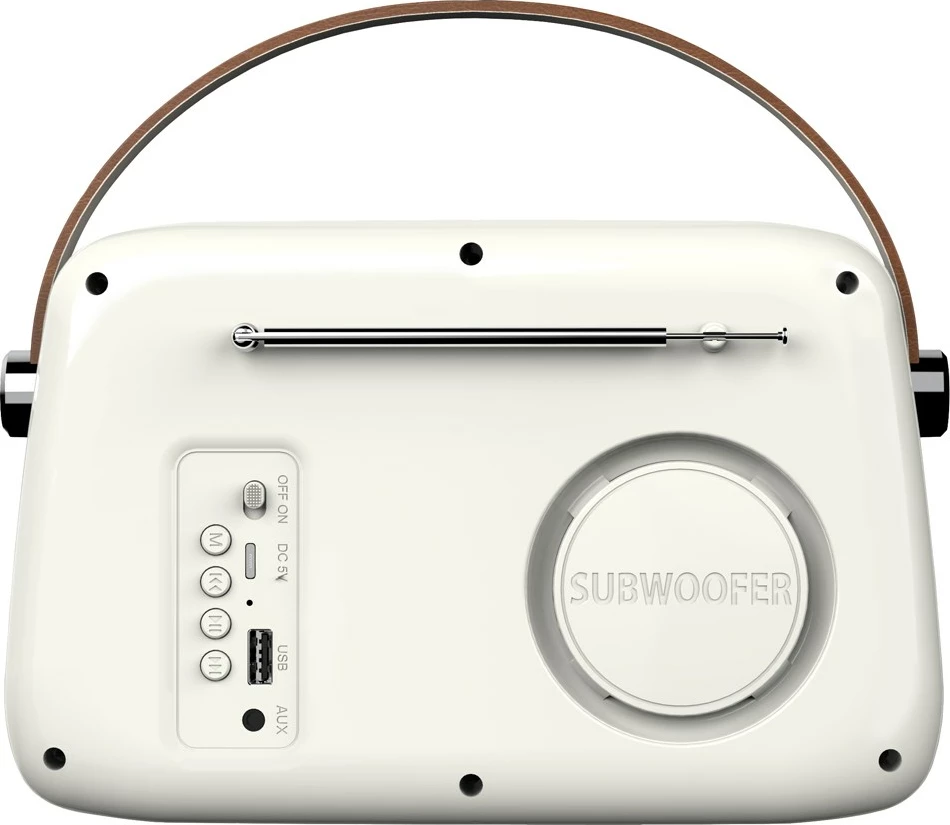 Radio portabile SAVIO RS-02, Bluetooth 5.3, alarm, e bardhë