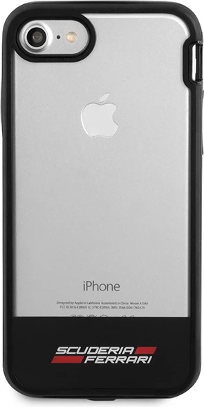 Mbështjellës Ferrari Racing Shield për iPhone 7/8/SE 2020/SE 2022, gjysmë-transparent