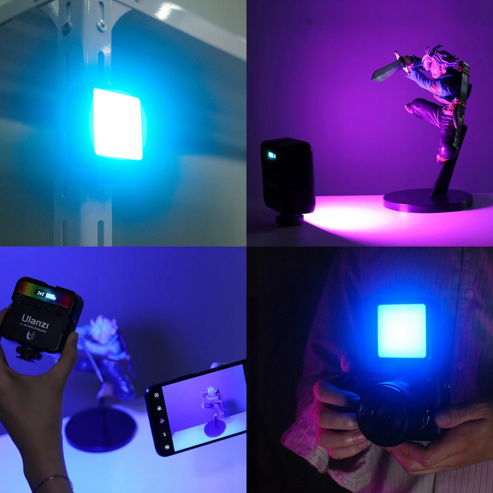 Panel dritë LED RGB Ulanzi VL49 RGB, 2500-9000K, 2000mAh