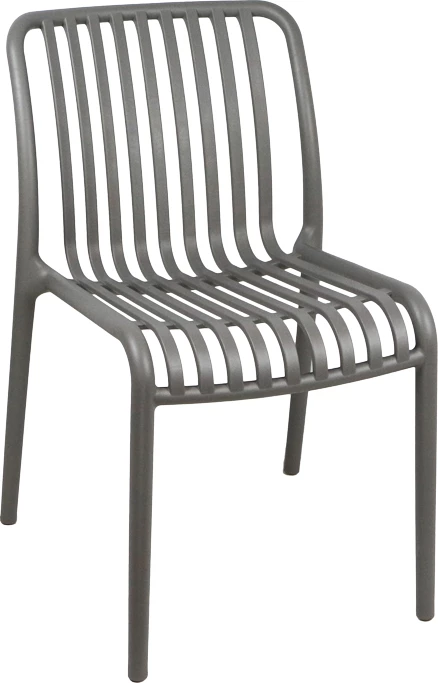 Karrige Zoi pp, ngjyrë antracit, 42x58x79cm