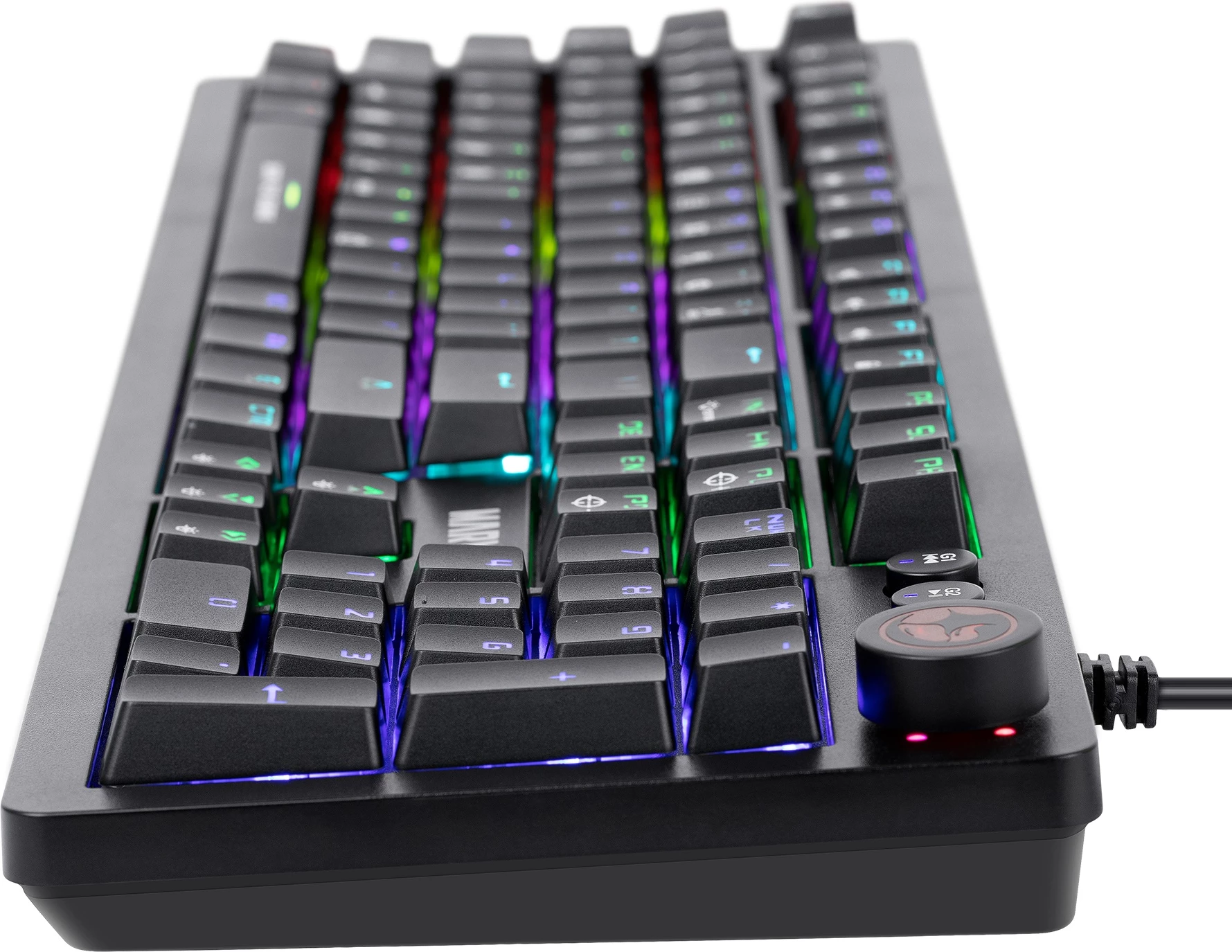 Tastierë mekanike Marvo KG917, RGB, full size 107 tasta, switch Blue, me kabllo, e zezë