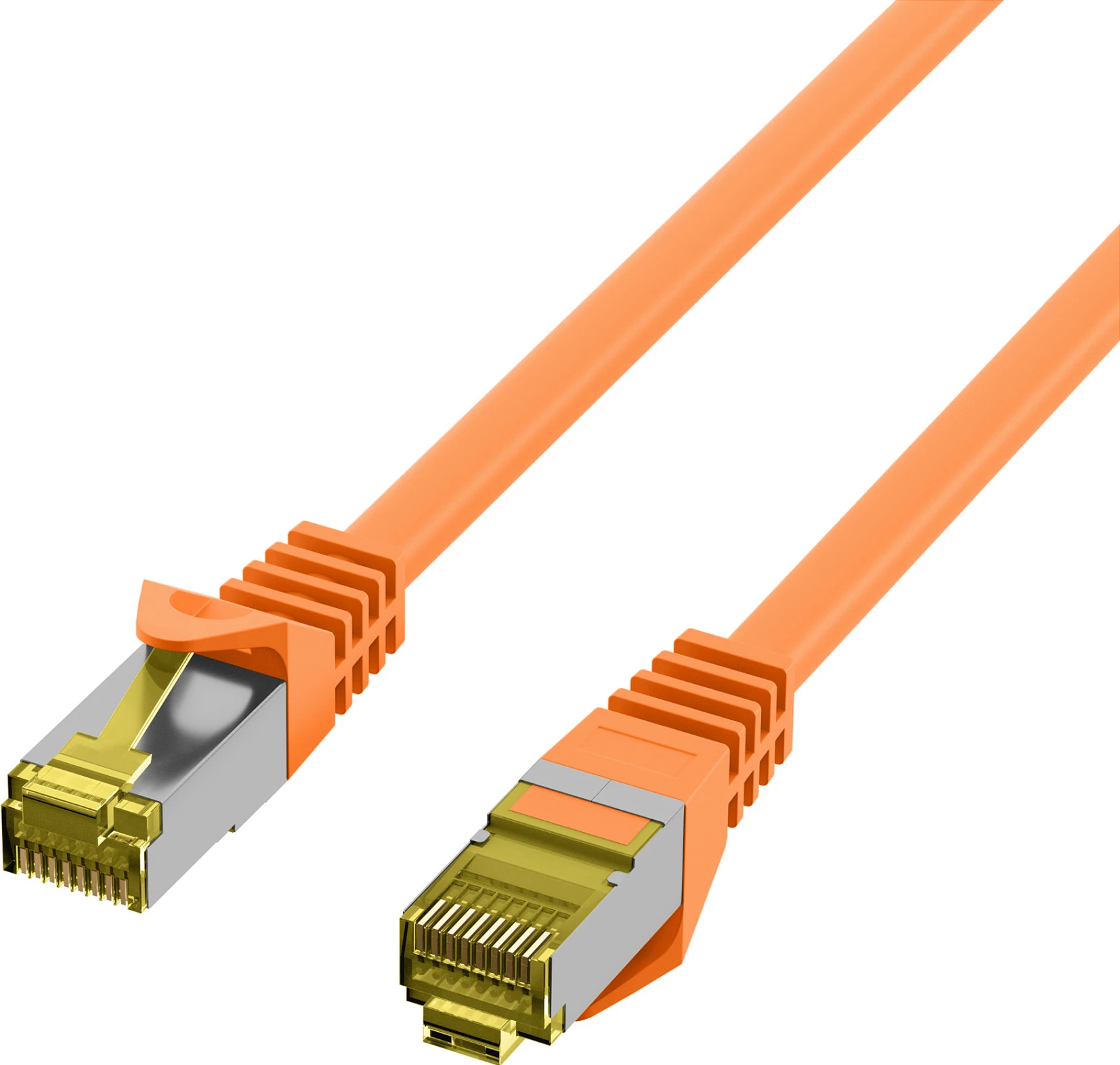 Kabllo rrjeti EFB Elektronik MK7001.0, Cat6a S/FTP, 0.15 m, RJ45-RJ45, 10 Gbps, portokalli