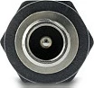 Adapter DC barrel jack DeLOCK, 5.5 x 2.5 mm femër-femër, me fije, i zi