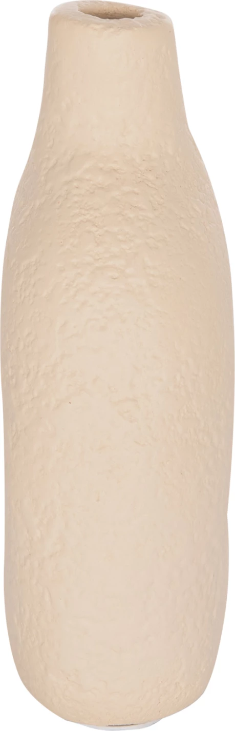 Vazo dekorative tavoline, terrakotë, ngjyrë krem e bardhë, DECANT FH4667.02M, 17x6.5x20cm