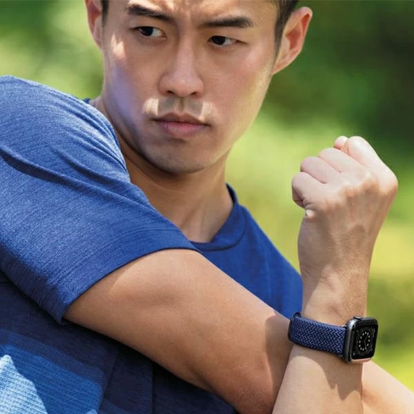 Rrip për Apple Watch UNIQ Aspen, 38/40/41mm, i thurur, Blu