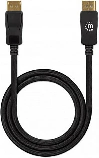 Kabllo DisplayPort Manhattan DP 1.4, 2m, 8K@60Hz, e thurur, e zezë