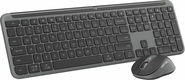 Set tastierë + Maus wireless Logitech Signature Slim Combo MK950, Logi Bolt/Bluetooth, full-size me numpad, Graphite