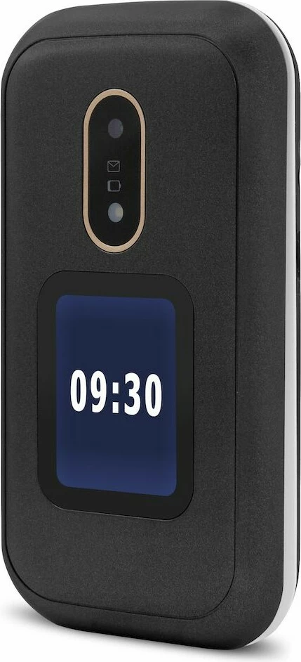 Celular Doro 6060, Clamshell, 320 x 240 pixels, 3 MP, 1000 mAh, e zezë, e bardhë