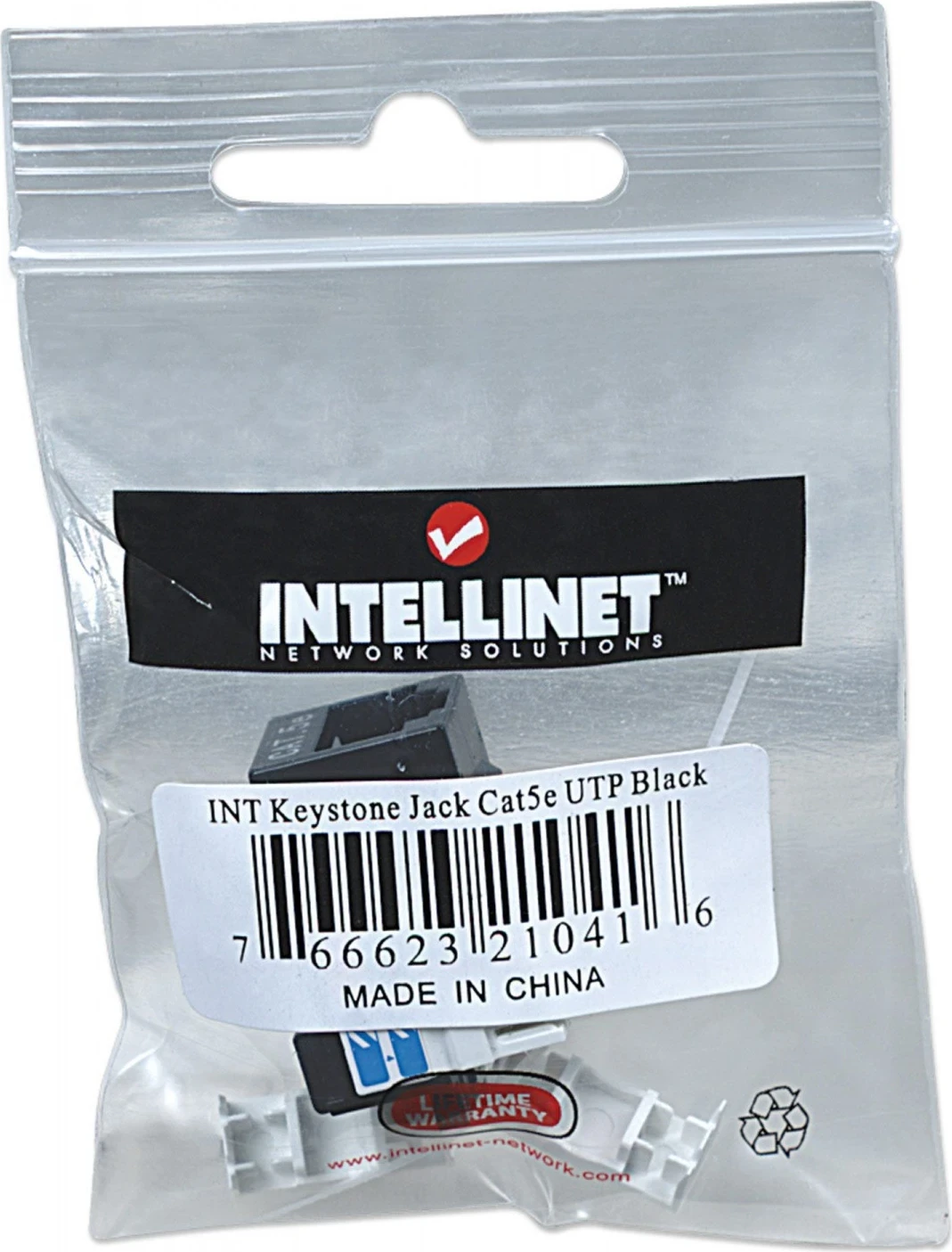 Përshtatës Intellinet 210416, RJ45 UTP Cat5e, 100Mbps, i zi
