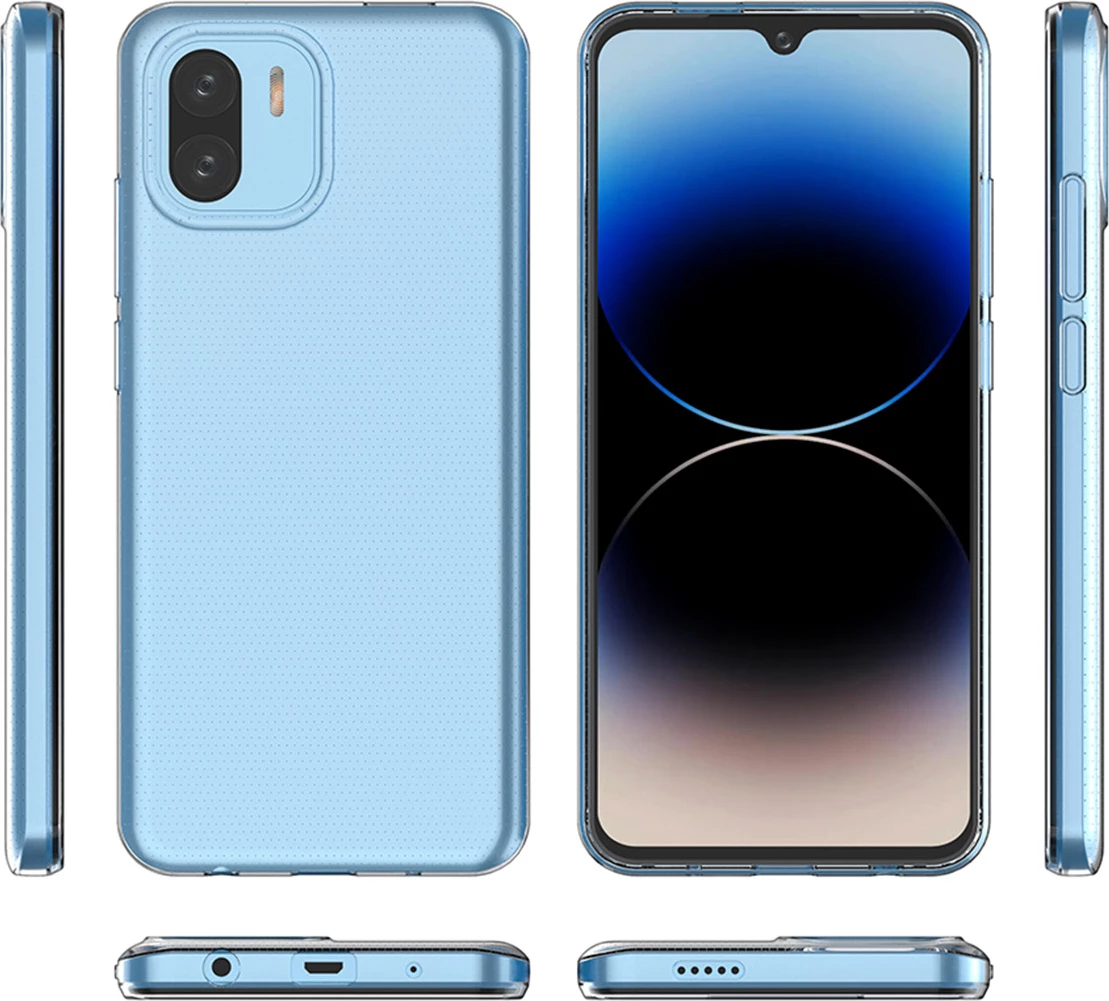 Mbështjellës Hurtel Ultra Clear 0.5mm për Xiaomi Redmi A2 / Redmi A1, Transparent