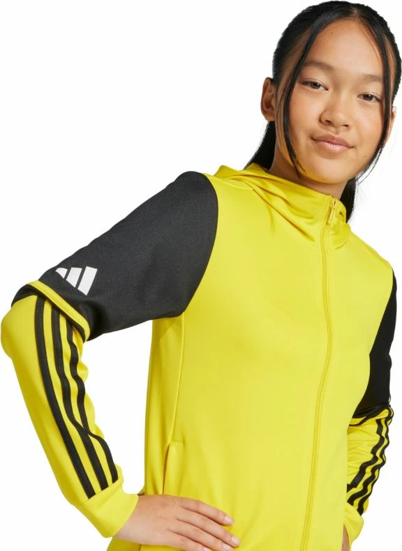 Duks për fëmijë adidas, zi-verdhë [Madhësia: 116 cm]