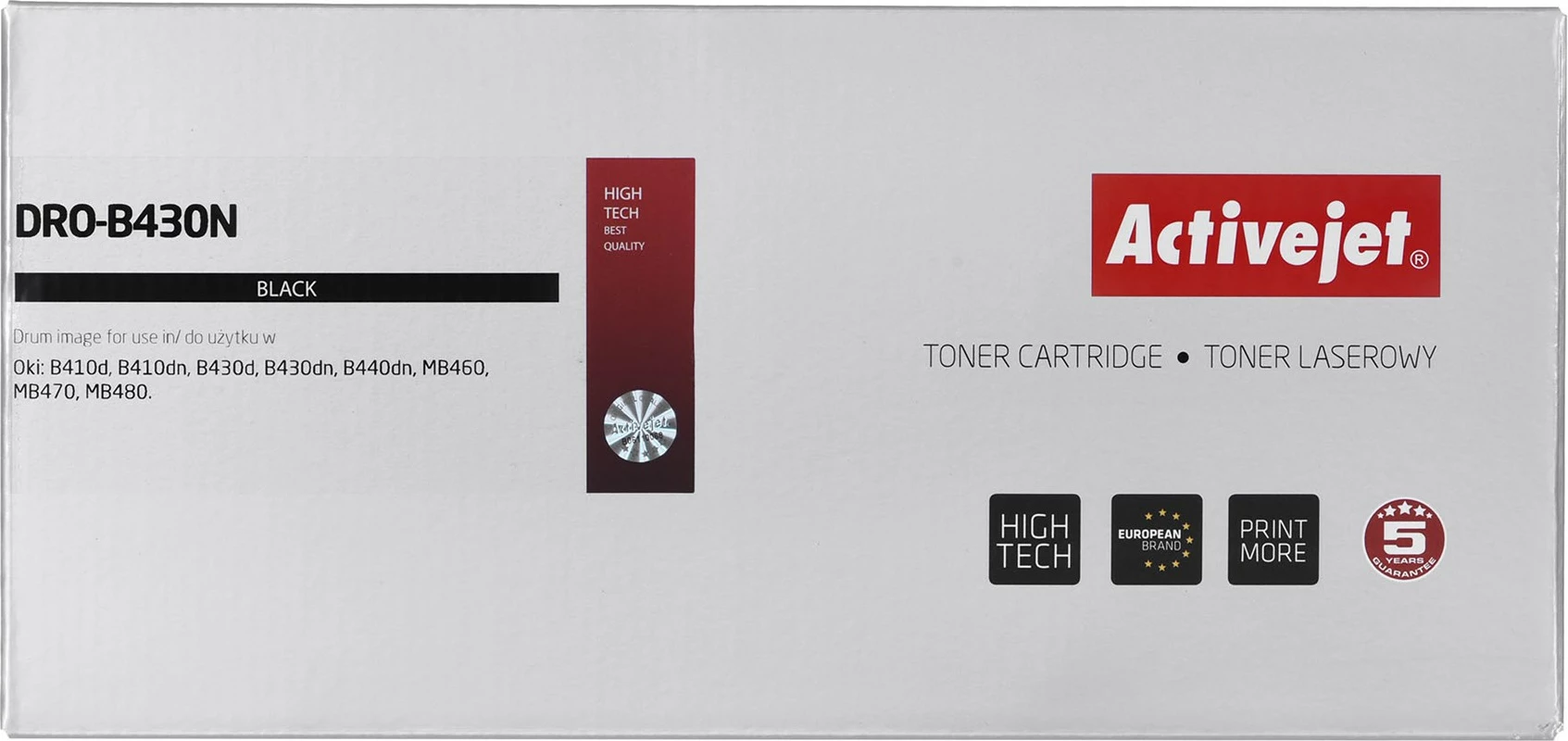 Drum zëvendësues Activejet, DRO-B430N, 25000 fletë, i zi