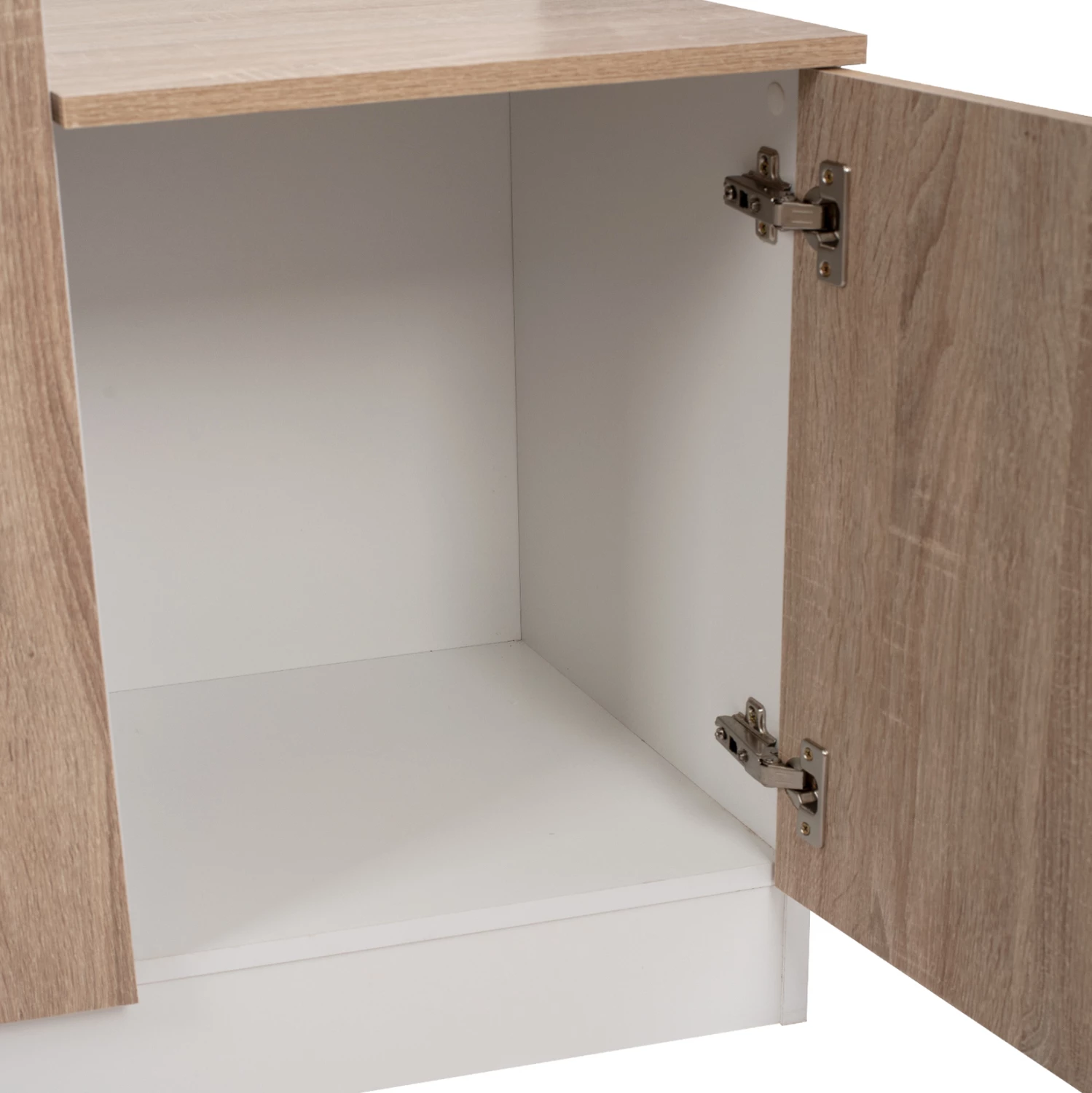 Mobilje për hyrje me pasqyrë Janice FH2264 Sonama Bardhë 70,3x37,1x181,8 cm