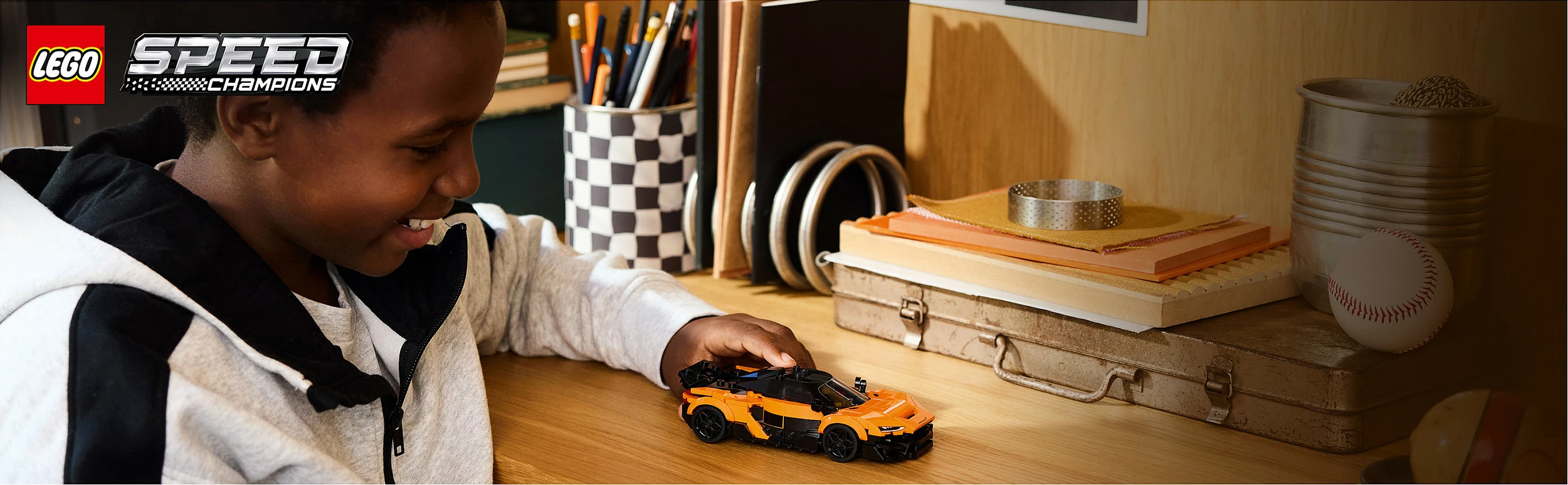 Set ndërtimi LEGO Speed Champions McLaren W1 77257, 287 copë, 9+, portokalli/zi