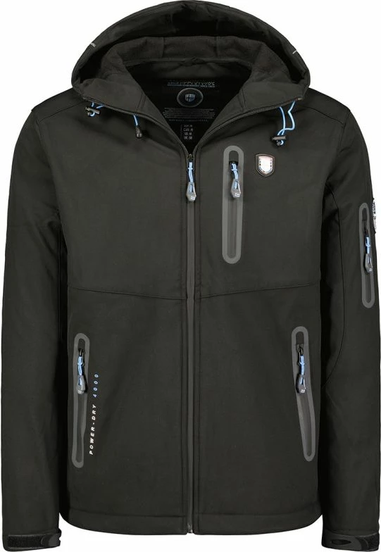 Jakne softshell për meshkuj Geographical Norway, e zezë