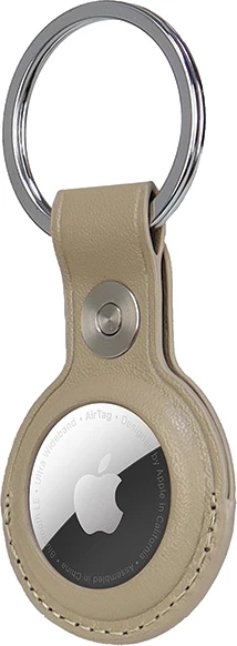 Mbështjellës Audi për AirTag, lëkurë sintetike, bezhë