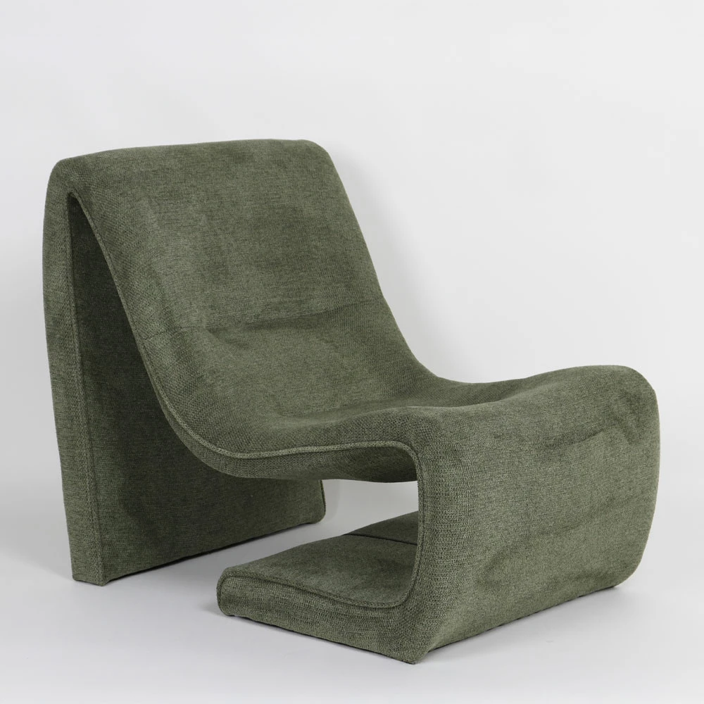 Karrige e ulët Flow, ngjyrë ulliri, 65x91x76cm