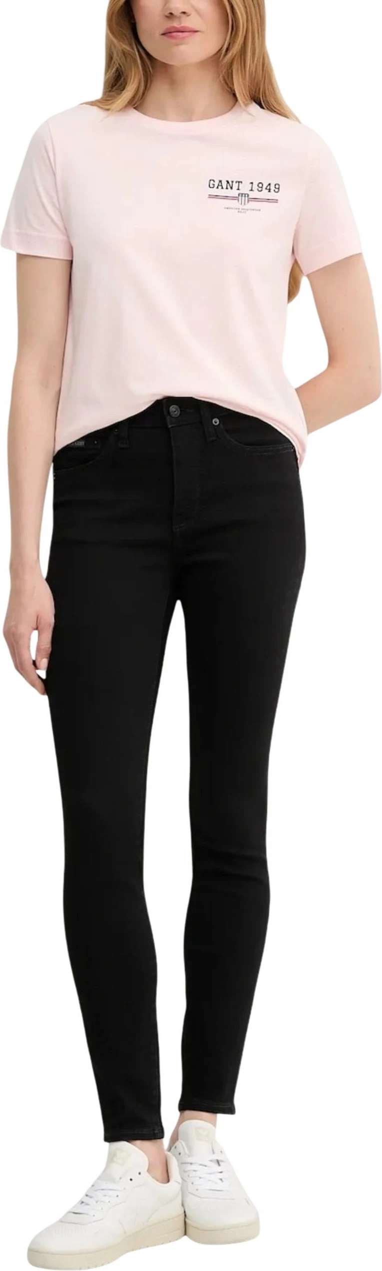 Xhinse për femra Calvin Klein Jeans Mid Rise Skinny LV047C777G, të zeza [Madhësia: 26/32]