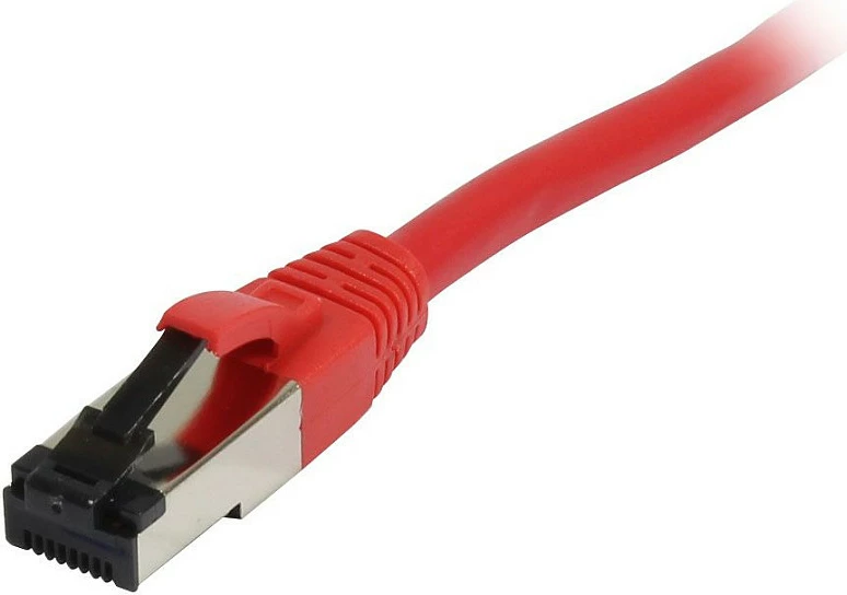 Kabllo rrjeti Synergy21 CAT8.1 RJ45, 0.25m, 2000MHz, S/FTP, e kuqe