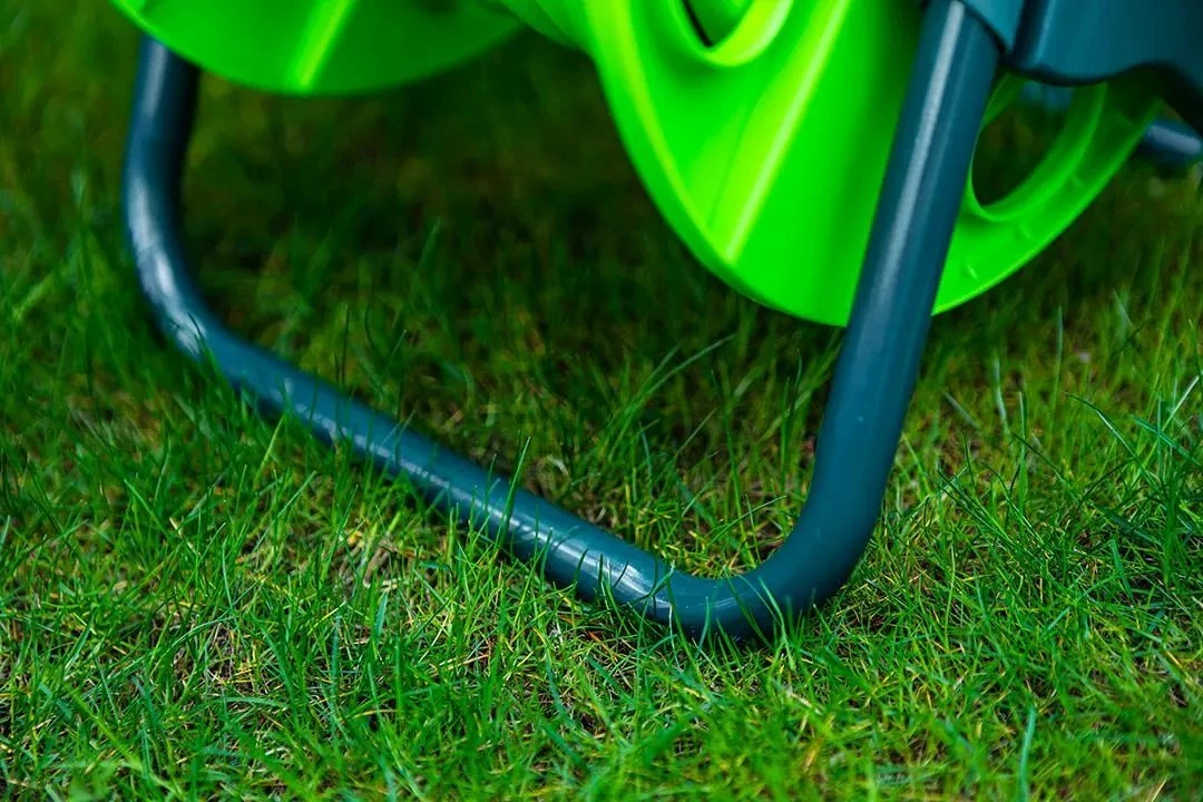 Mbajtëse/spulë për zorrë kopshti Verto 15G790, deri 45 m (1/2"), e gjelbër