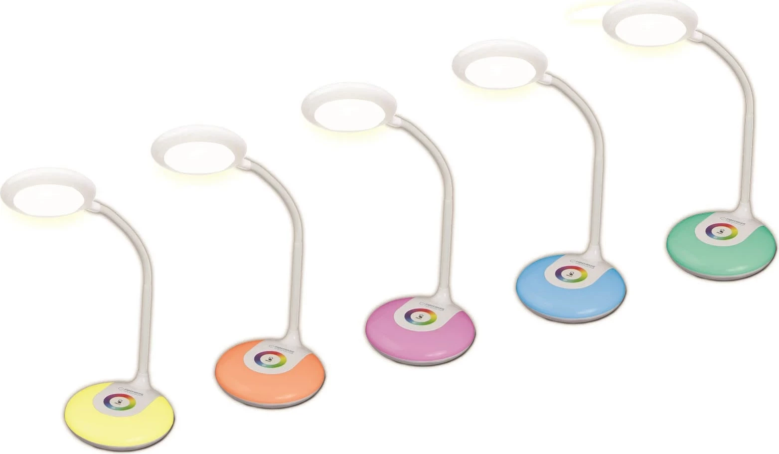 Llambë tavoline Esperanza ELD117 RGB, 256 ngjyra, Bardhë